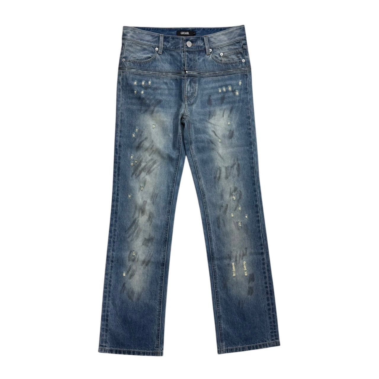 Blue zipper"loop"denim