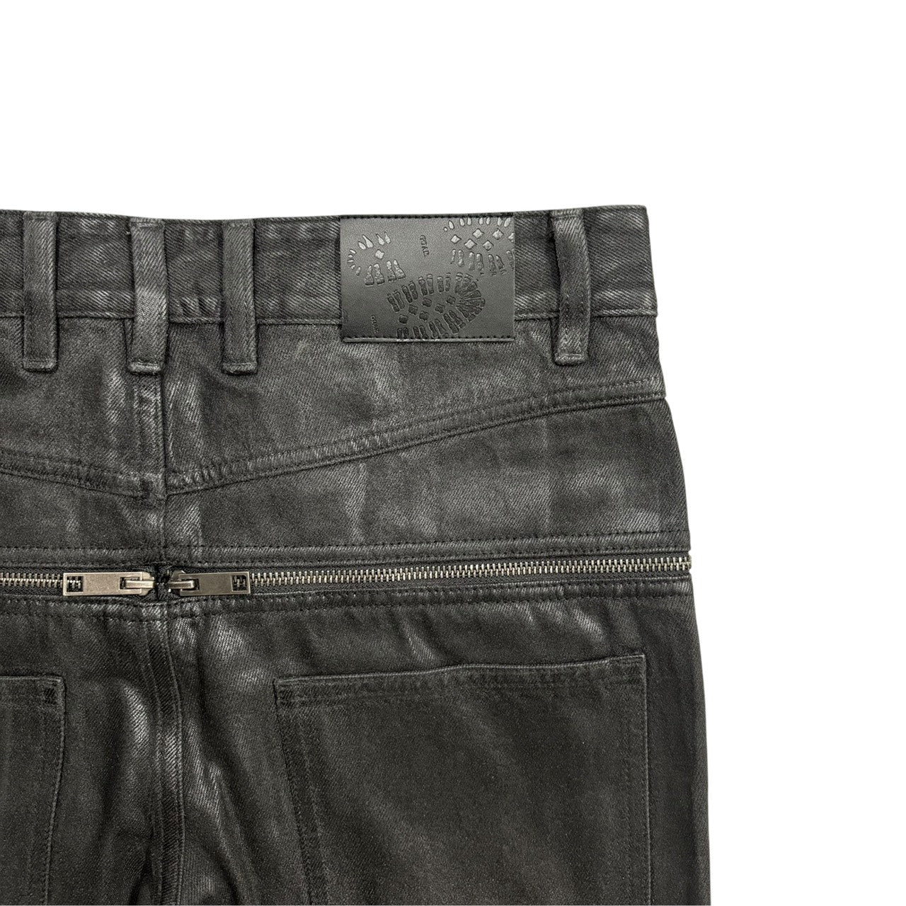 Black zipper"loop"denim