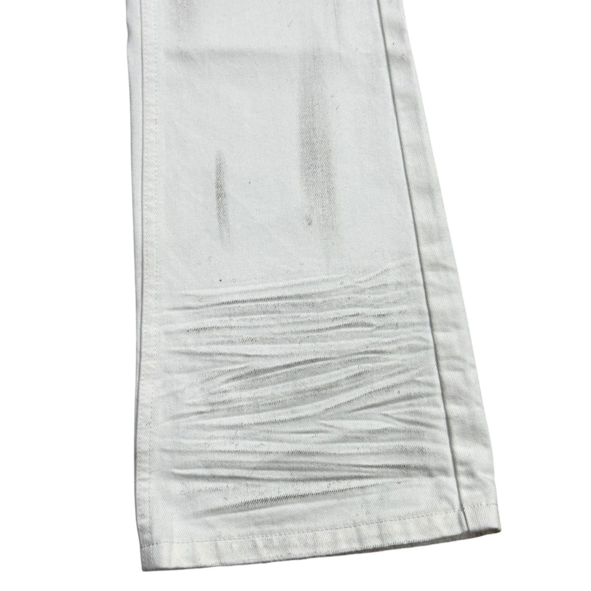 Strapped White Flare Pants