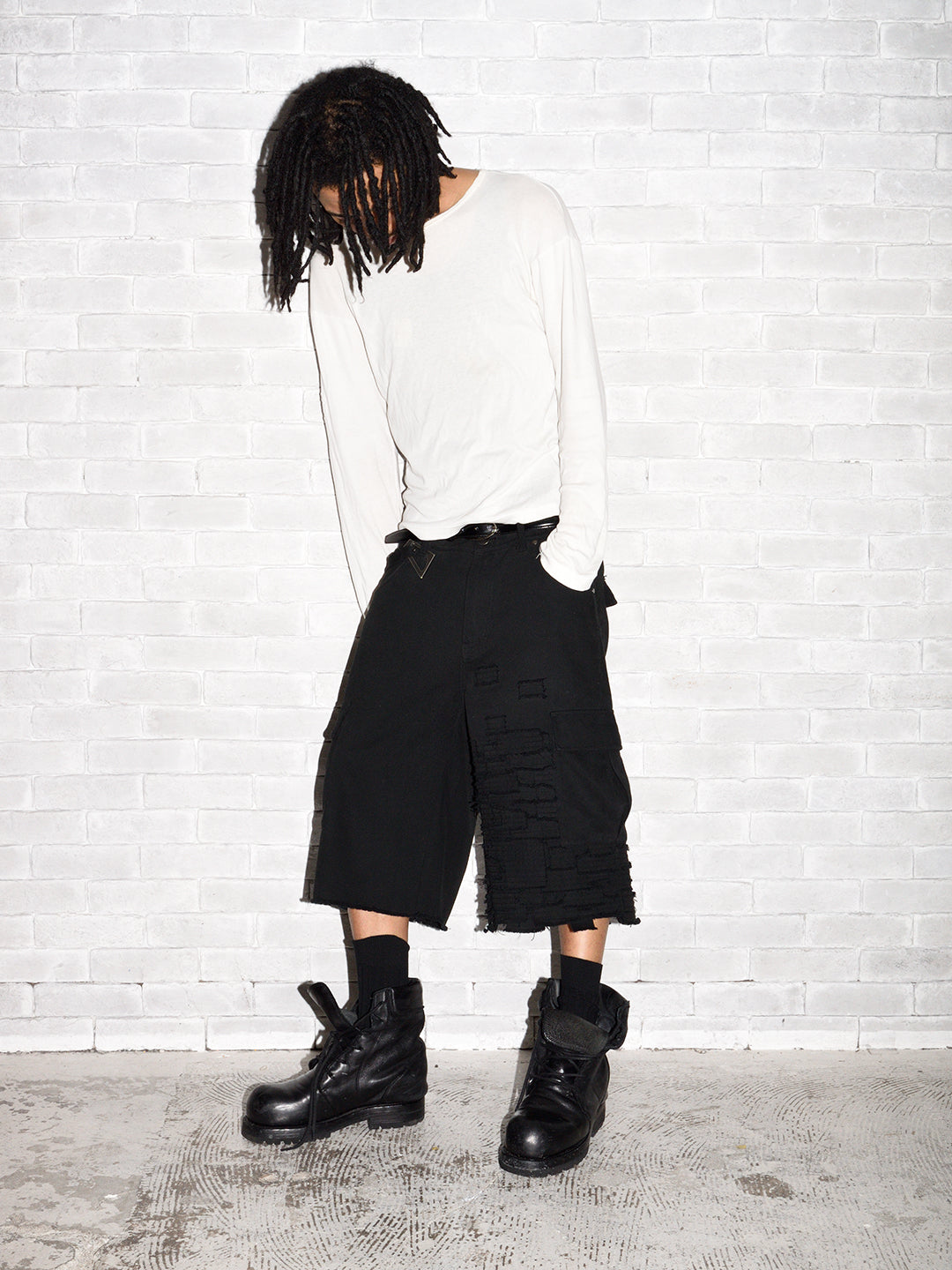 BORO SHORTS　BLACK