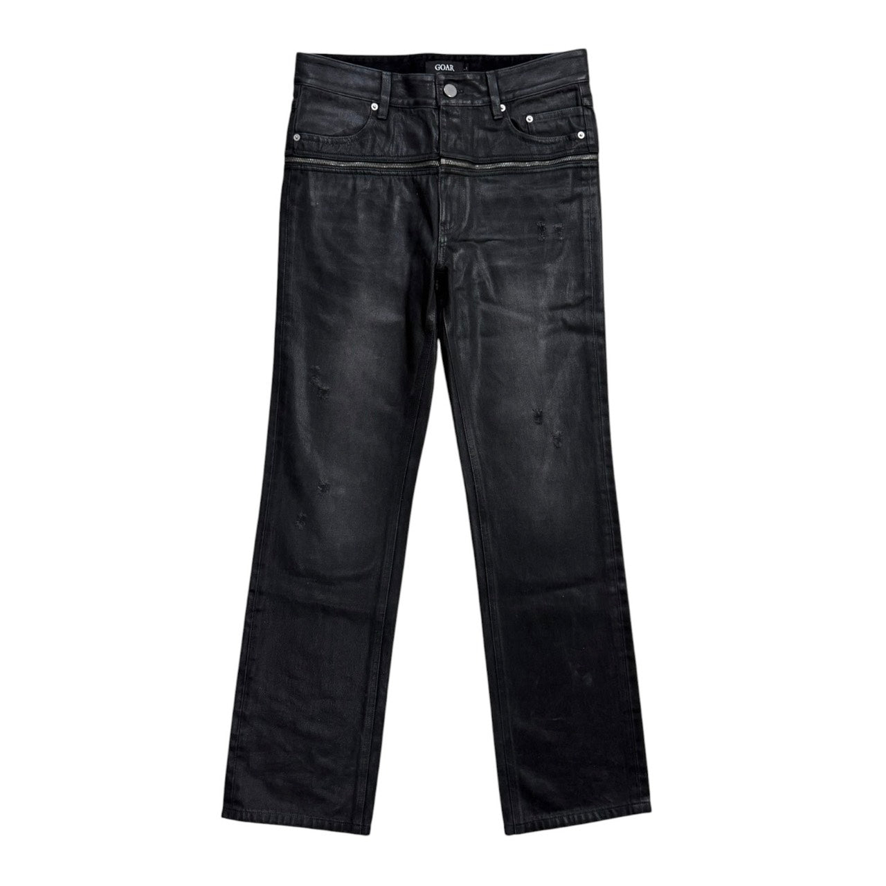 Black zipper"loop"denim