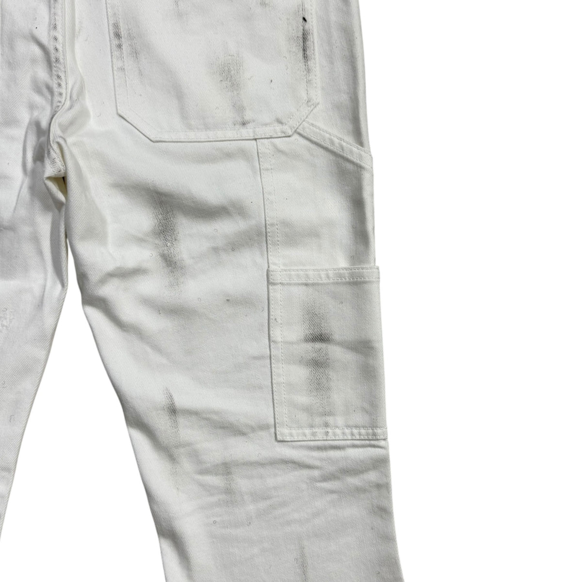 Strapped White Flare Pants
