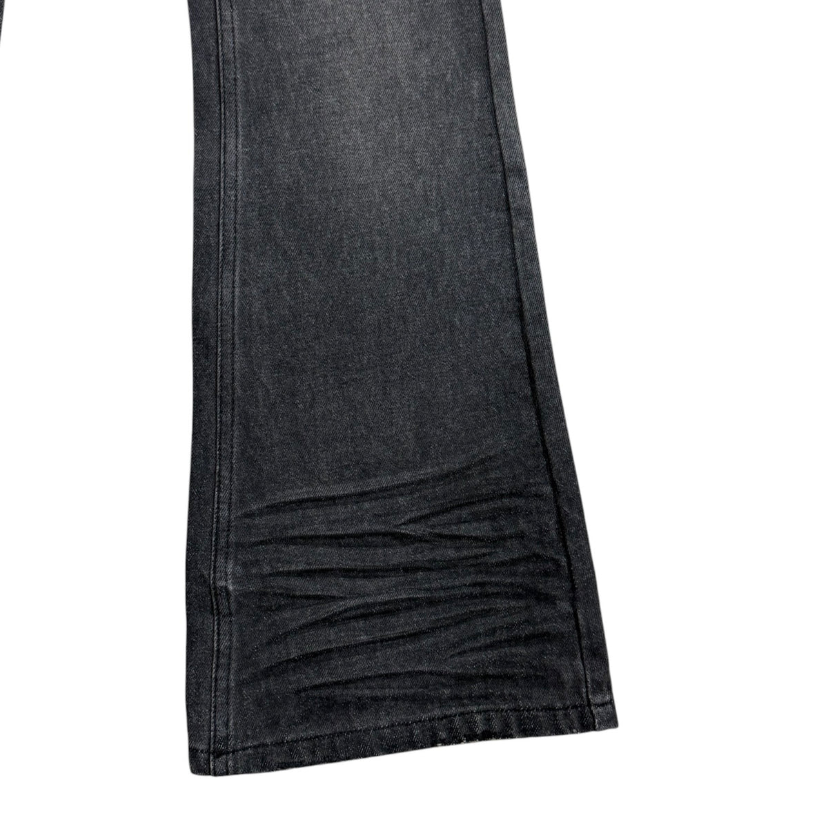 Strapped Gray Flare Denim